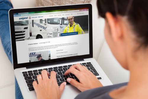Unterseite Unsere Fahrer auf Weigands neuer Internetseite