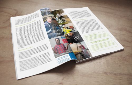 Artikel mit den Erfahrungen von Weigand-Transporte im Kundenmagazin Knopfdruck des Softwarehauses Modulon