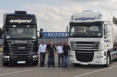 Weigand-Transporte präsentiert sich auf dem 1. ProLKW-Tag