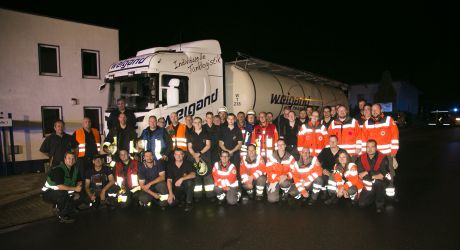 Weigand-Transporte bei einer Gefahrgutübung mit der Freiwilligen Feuerwehr