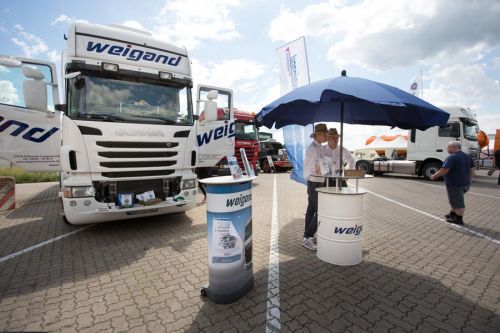Der Stand der Firma Weigand-Transporte
