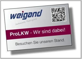 Weigand-Transporte: "ProLKW - Wir sind dabei! Besuchen Sie unseren Stand."