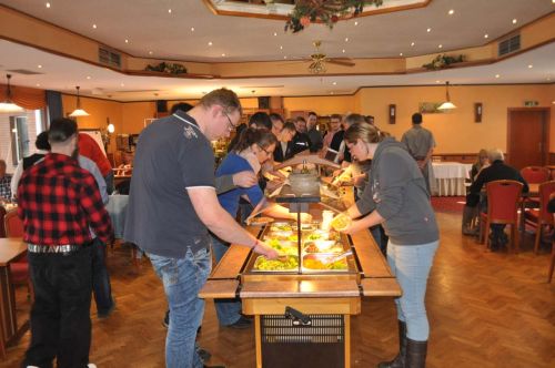 Das Buffet auf dem Weigand-Powertag