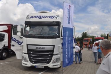 DAF-LKW der Firma Weigand-Transporte auf dem 2. ProLKW-Tag in Sittensen